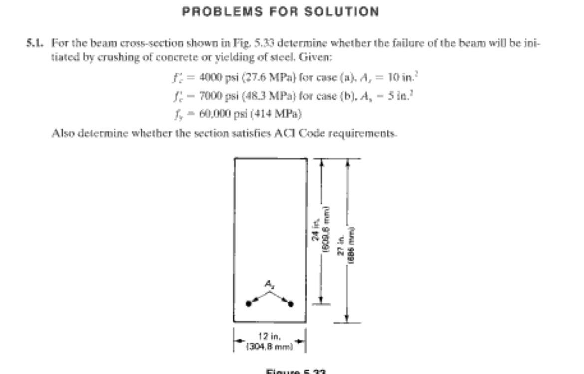 PROBLEMS FOR SOLUTION 5 . 1 . For the bean cross