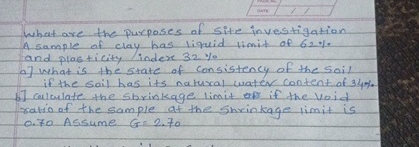 What are the purposes of site investigation A