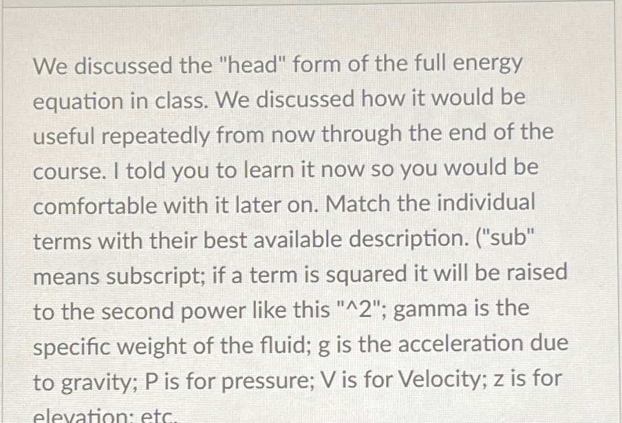 We discussed the "head" form of the full energy