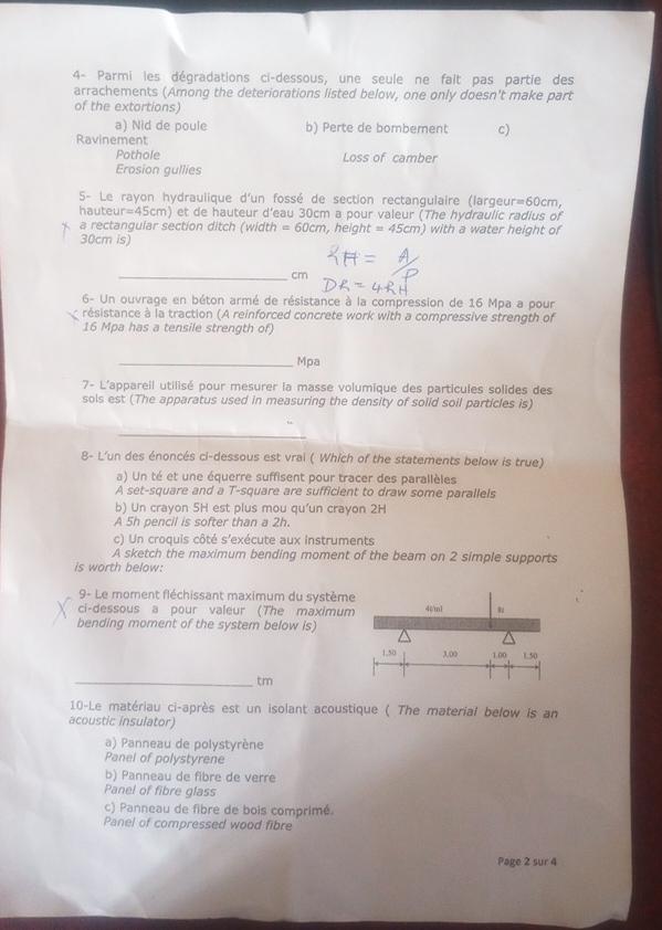 4 - Parmi les d gradations ci - dessous, une