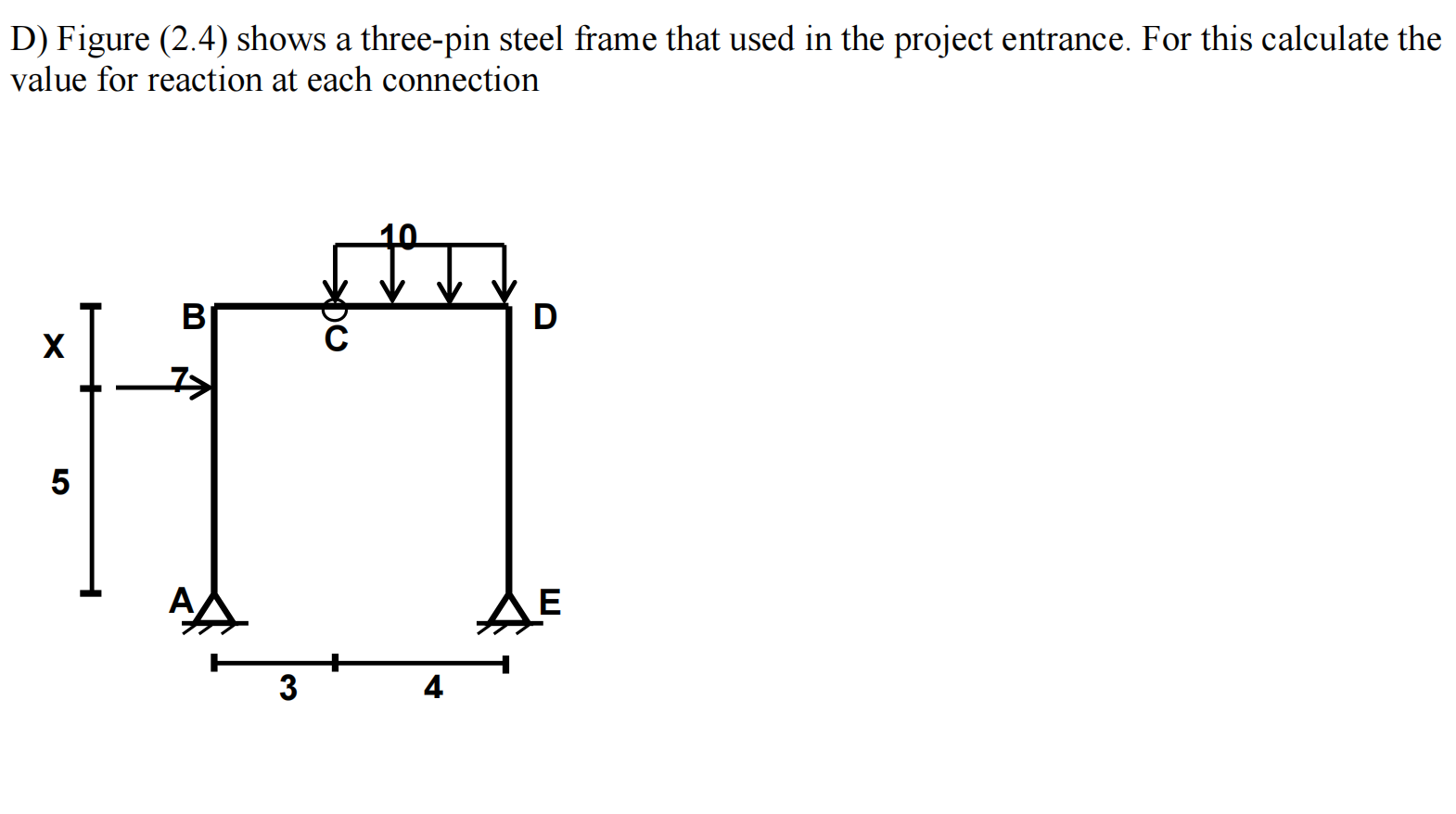 calculate both bending and shearing for each one