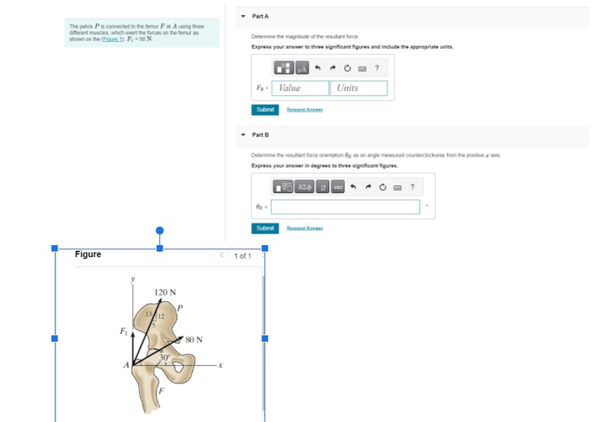 The pelvis P is corrected to the femur F at A