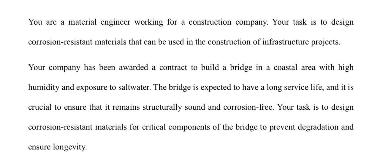 You are a material engineer working for a