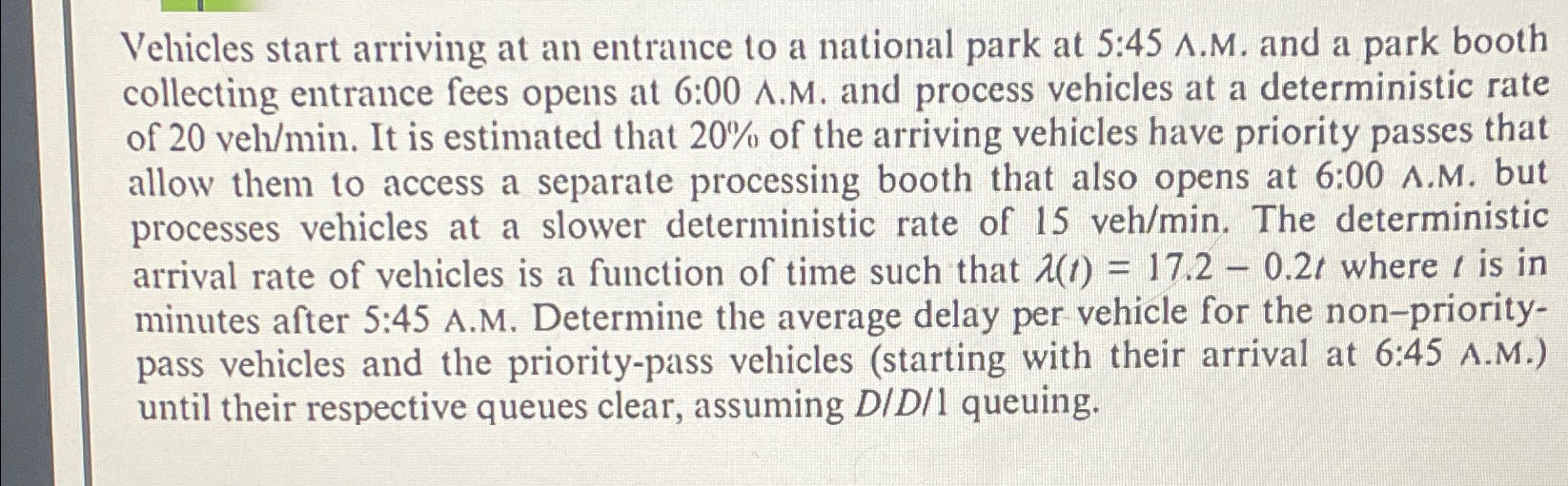 Vehicles start arriving at an entrance to a