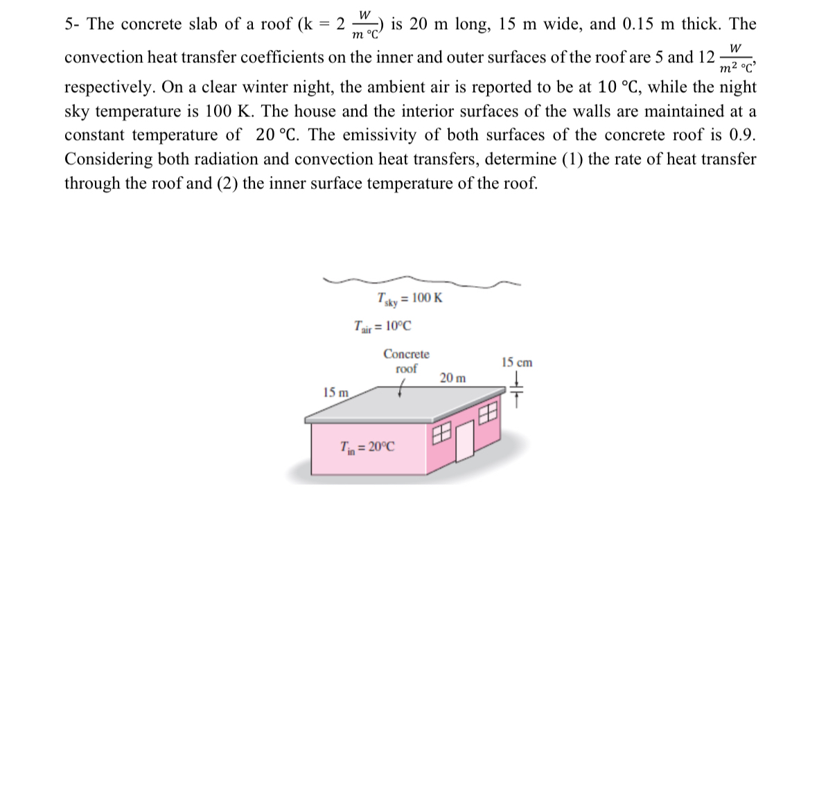 How to solve By stepes 5 - The concrete slab of a