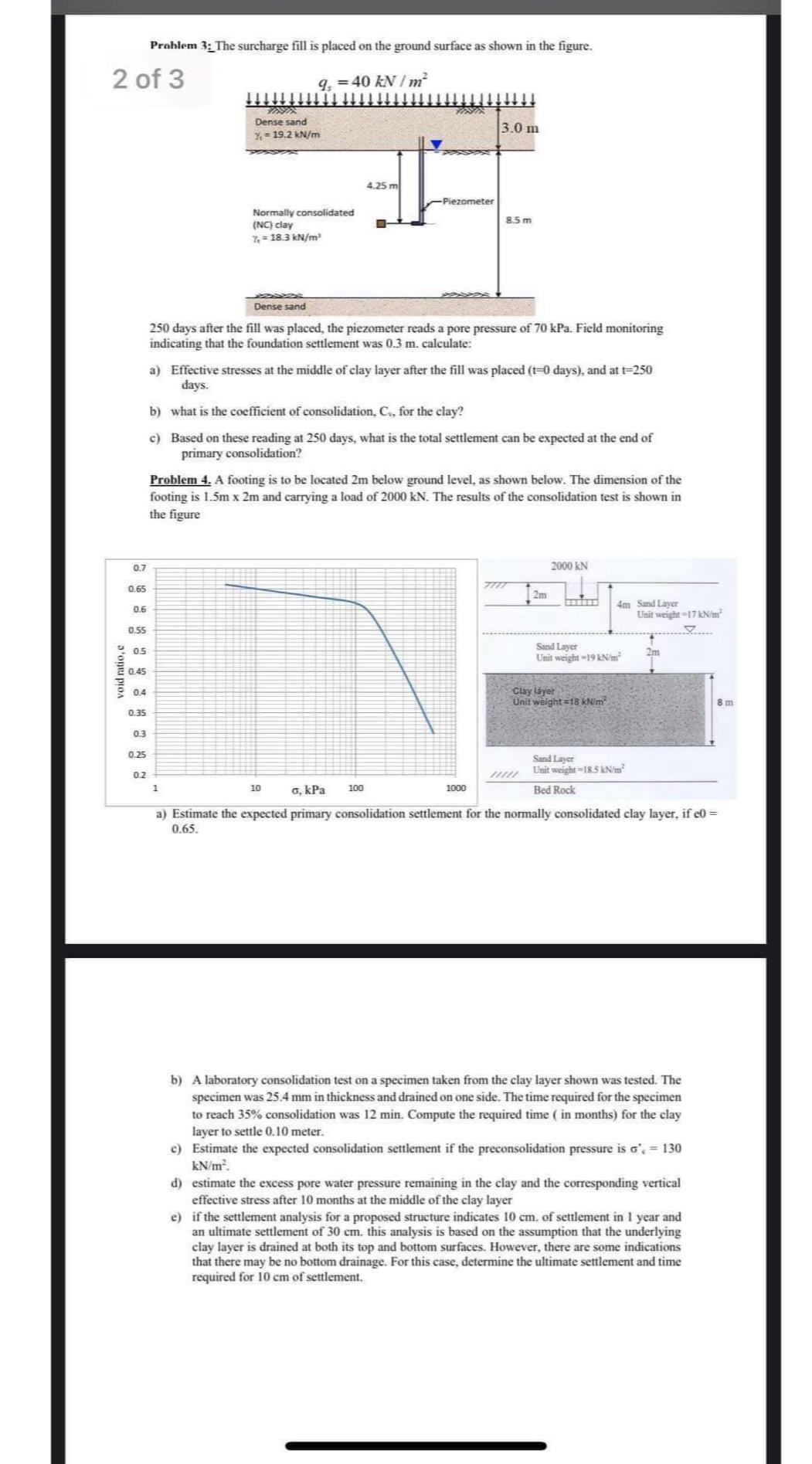 Solve it step by step..Prohlem 3 : The surcharge