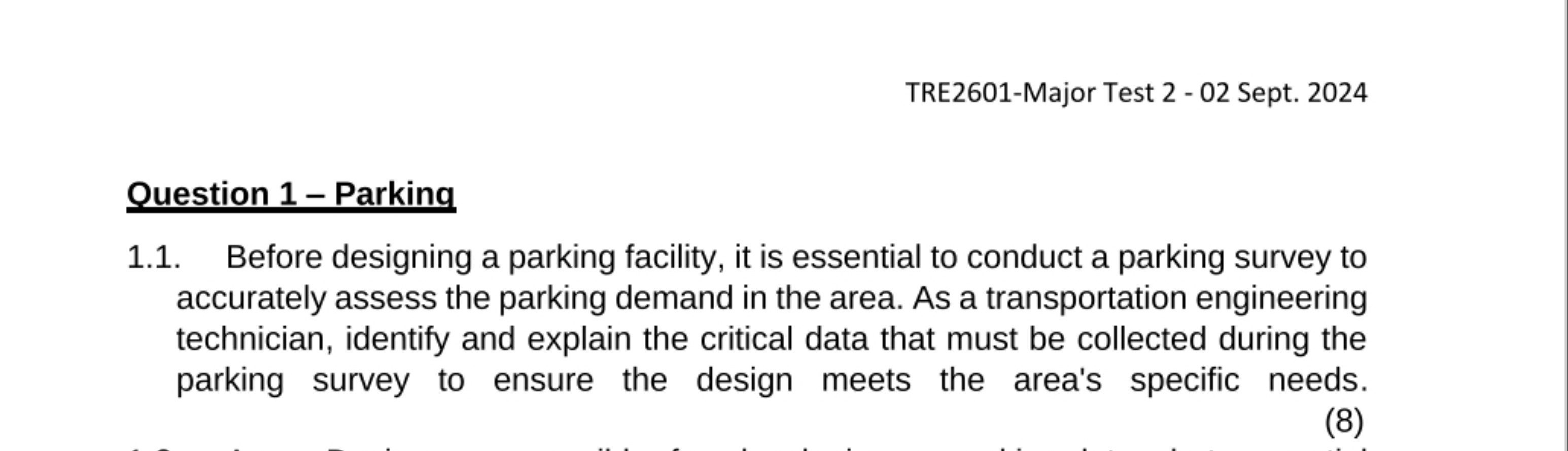 TRE 2 6 0 1 - Major Test 2 - 0 2 Sept. 2 0 2 4