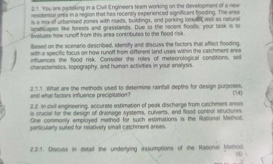 2 . 1 . You are paraking in a Civil Engineers