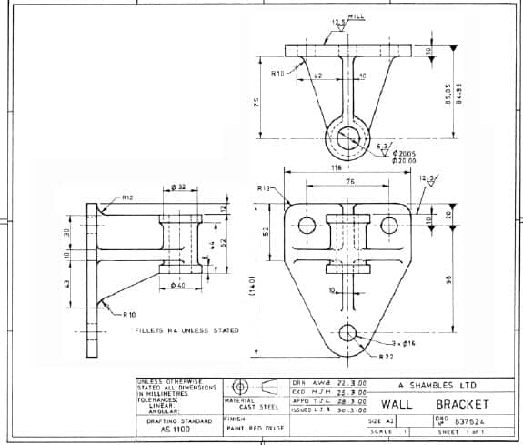 How to draw the top view of the object according