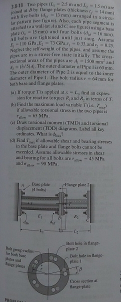 3 . 8 - 1 8 Two pipes and ( : L 2 = 1 . 5 ( m )