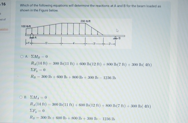 1 6 Which of the following equations will