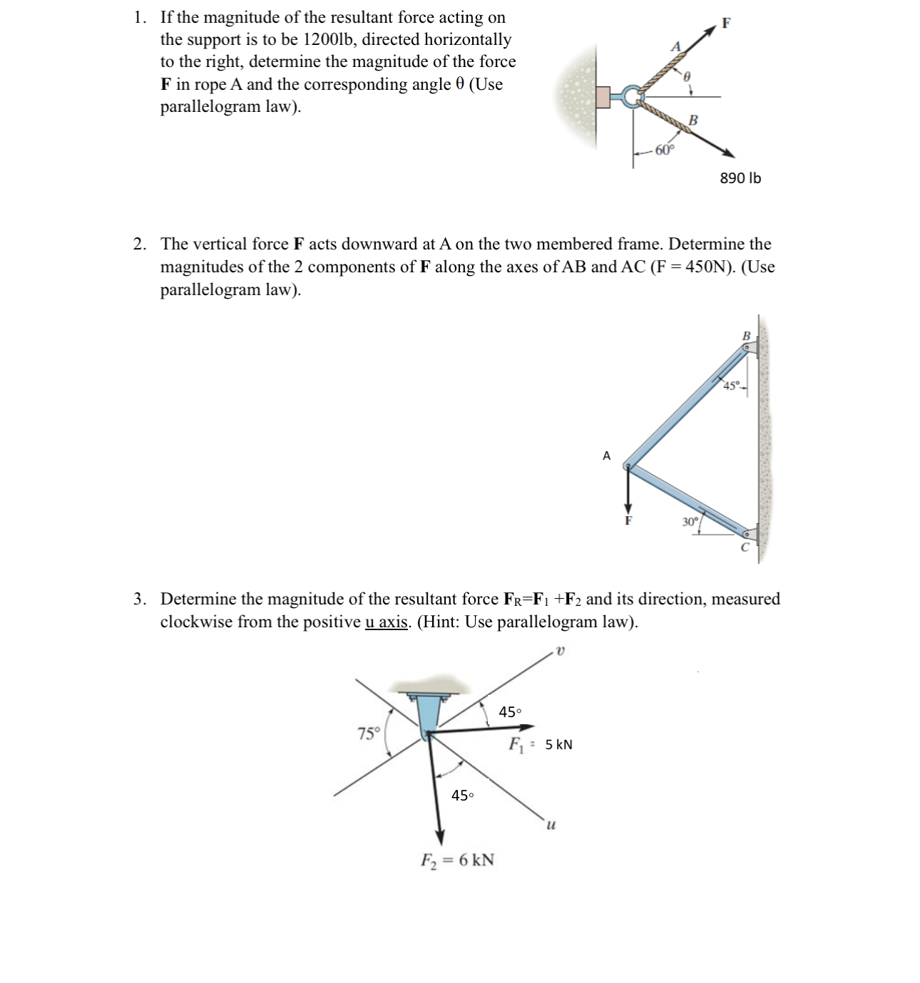 How to solve If the magnitude of the resultant