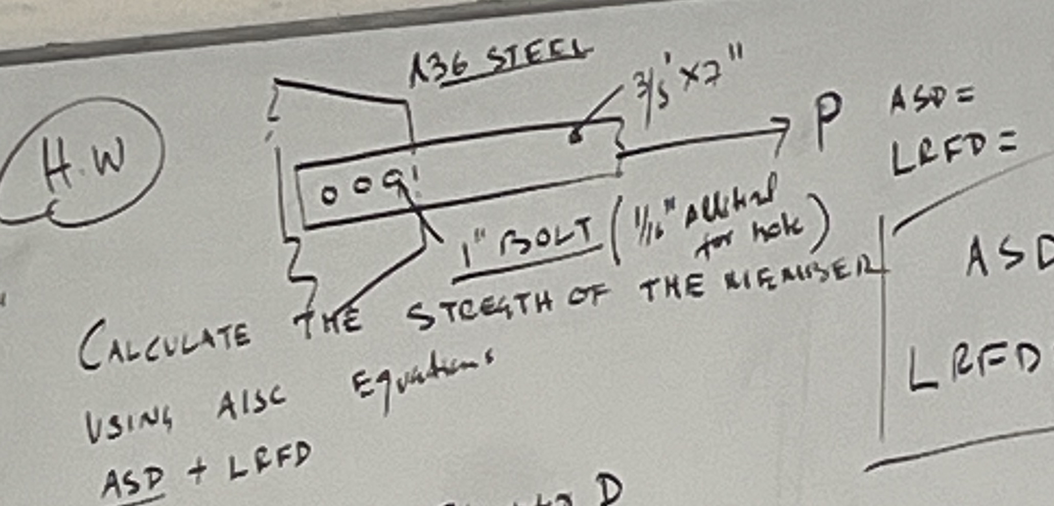 How to solve the strength of this bar using the