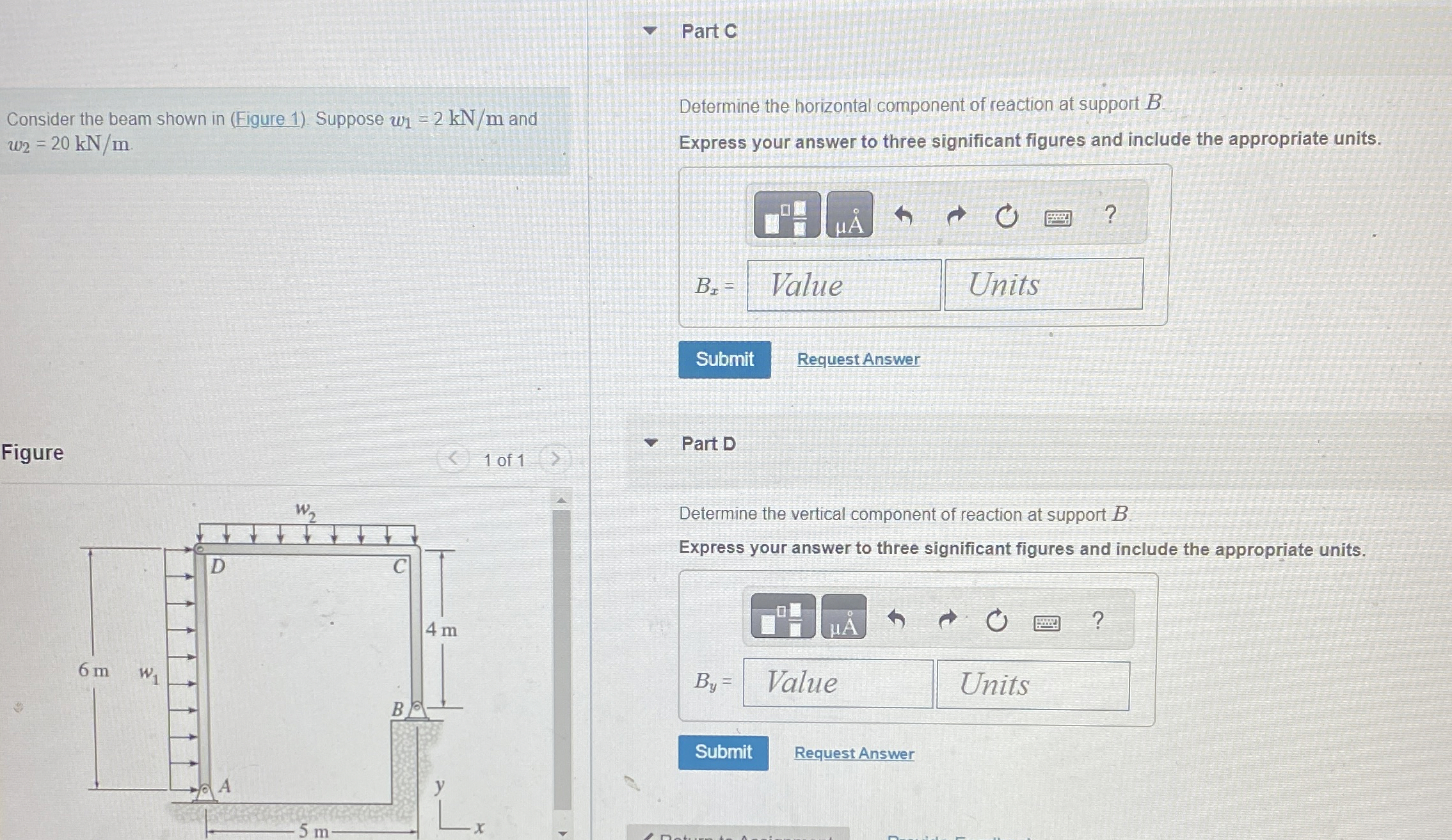 Part C Consider the beam shown in ( Figure 1 ) .