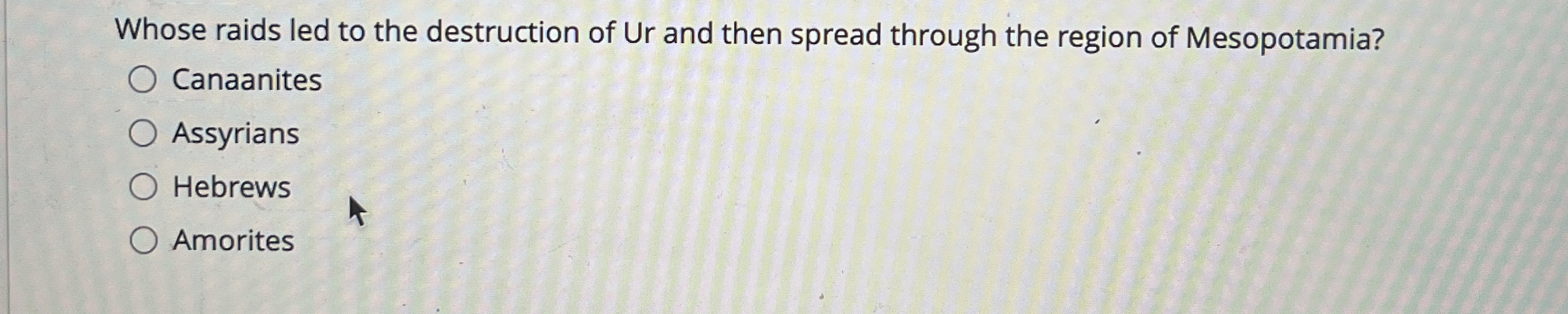 Whose raids led to the destruction of Ur and then