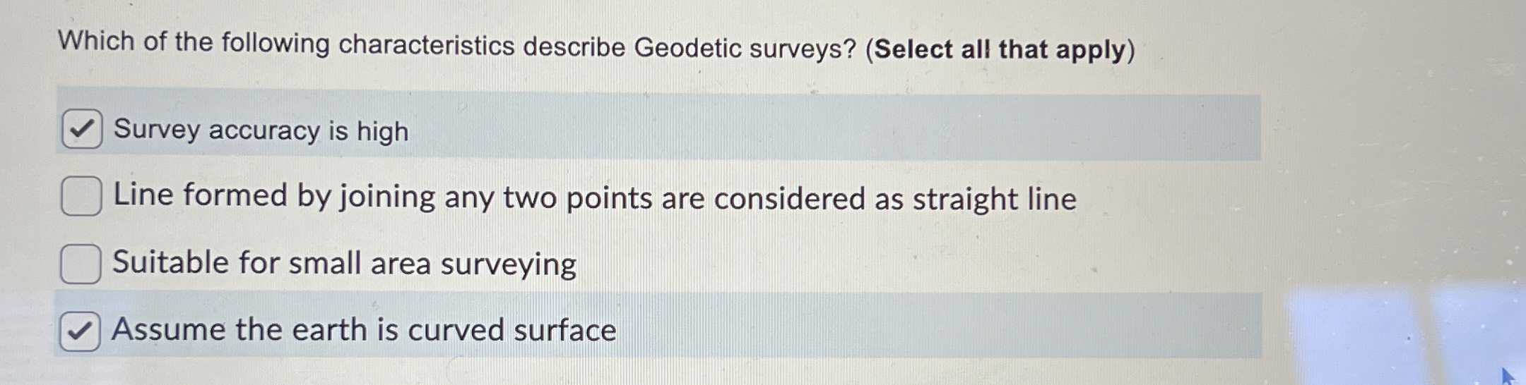 Which of the following characteristics describe