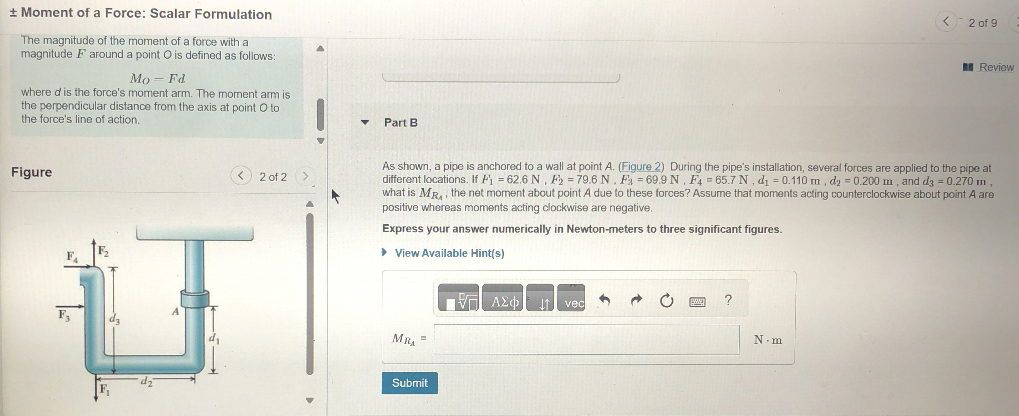Moment of a Force: Scalar Formulation The