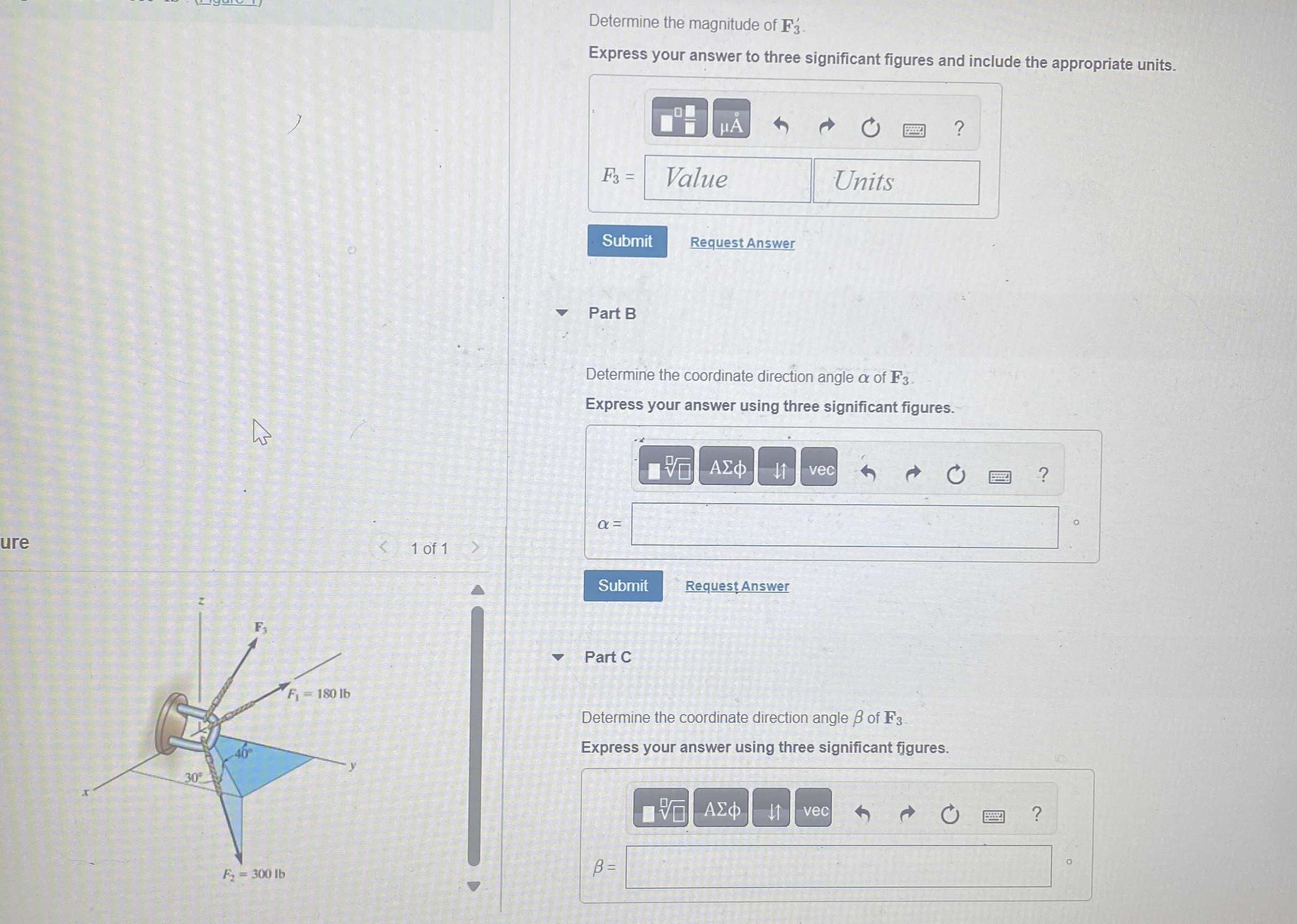 Determine the magnitude of F 3 ' . Express your