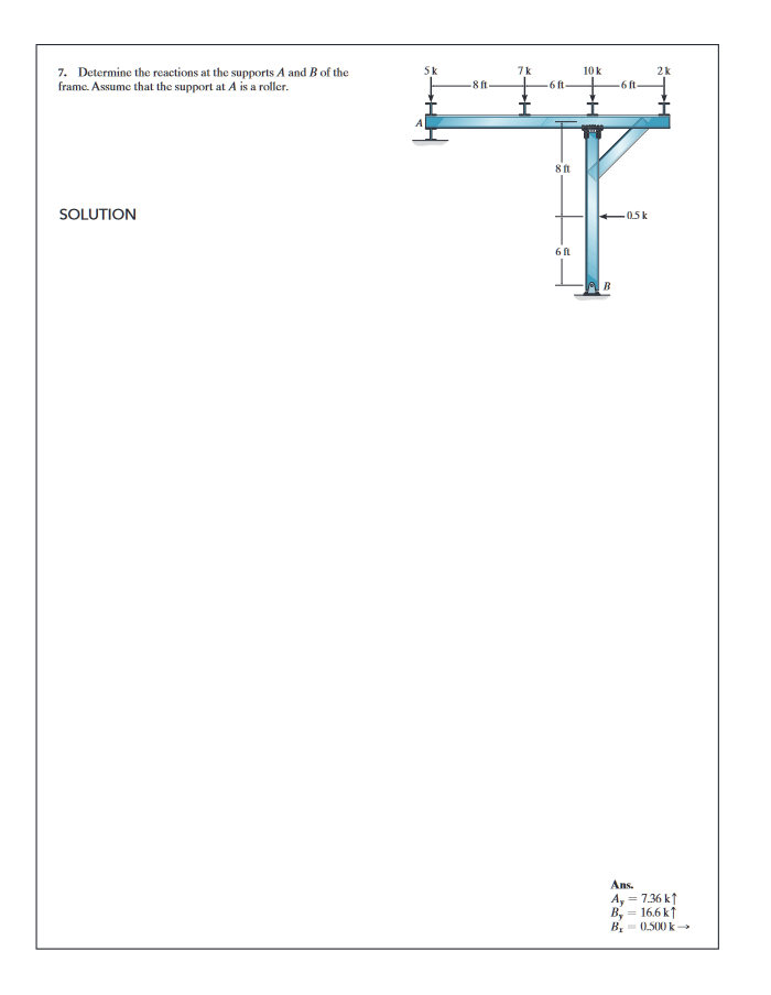 Analysis of Structures - # 7 Determine the