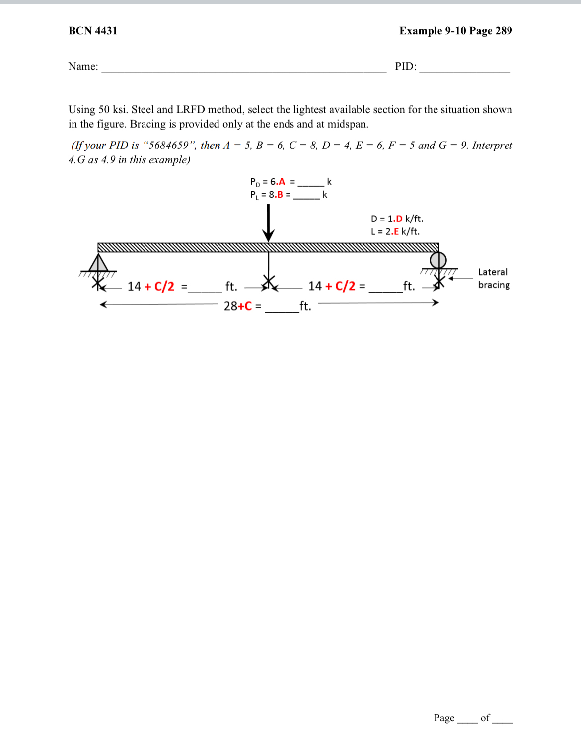 How to solve Pid : 6 3 3 2 3 8 0 Using 5 0 ksi .