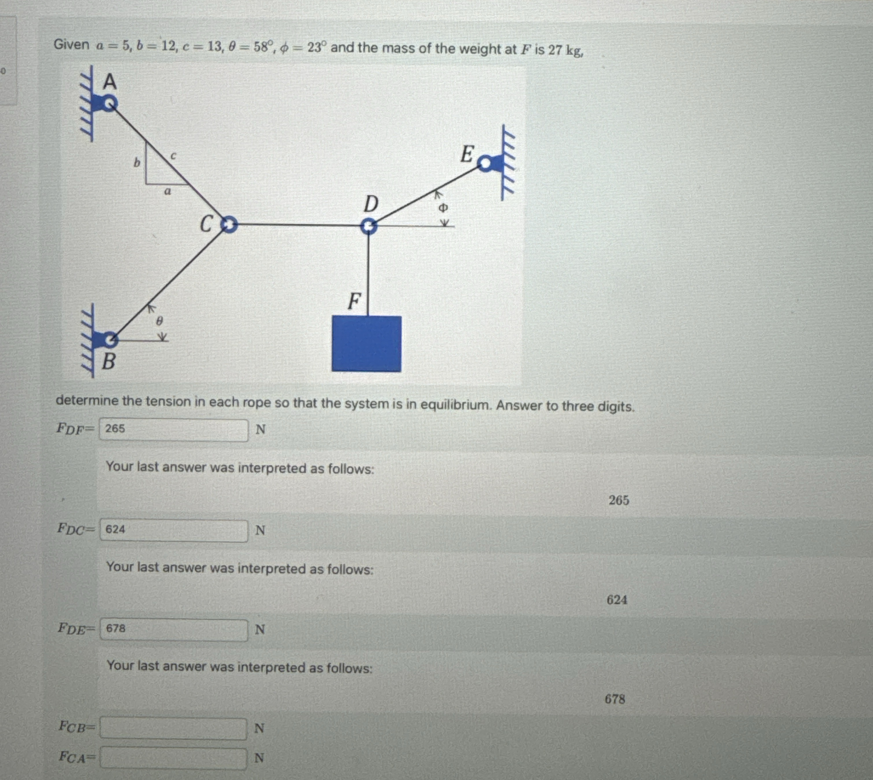 Given a = 5 , b = 1 2 , c = 1 3 , = 5 8 , = 2 3