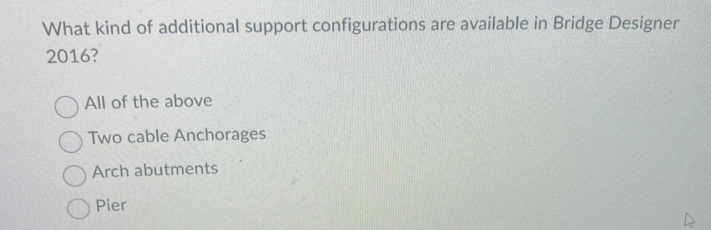 What kind of additional support configurations