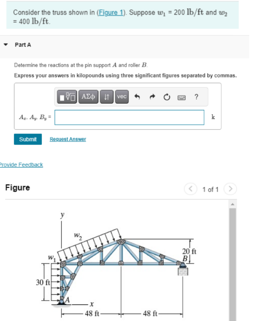 Consider the truss shown in ( Figure 1 ) .