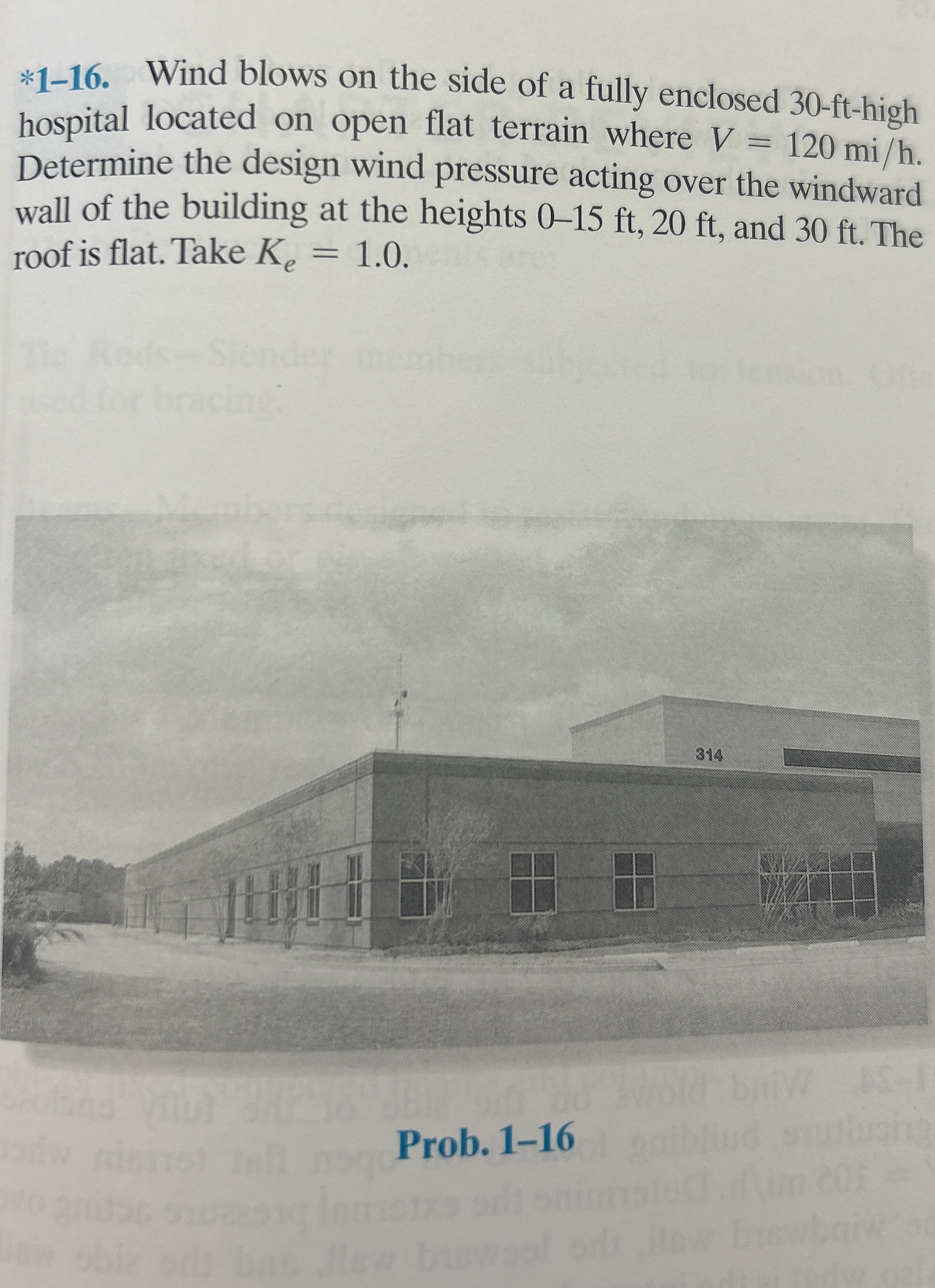 * 1 - 1 6 . Wind blows on the side of a fully