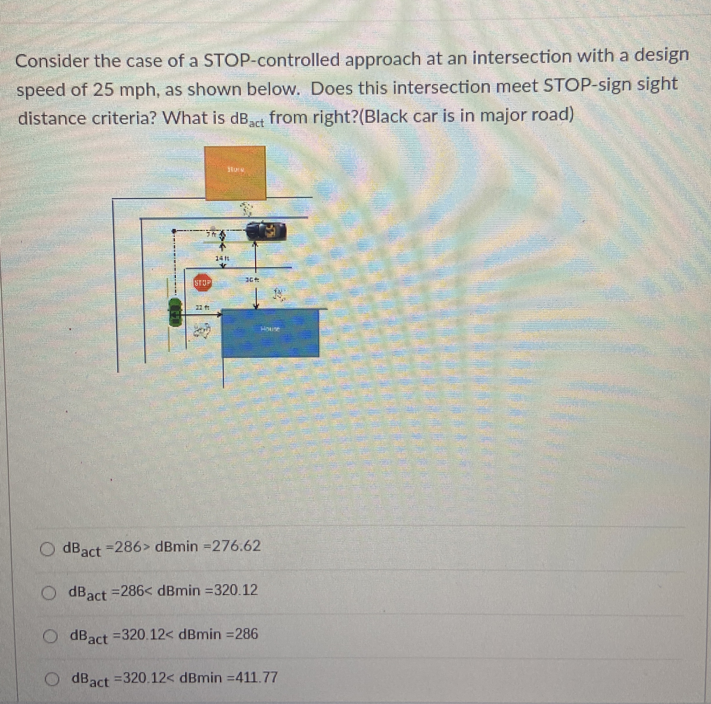Consider the case of a STOP - controlled approach