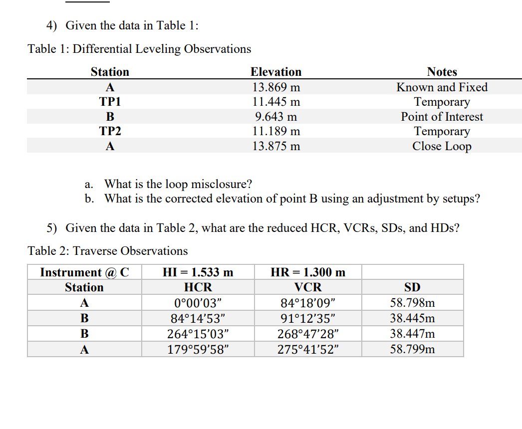 Given the data in Table 1 : Table 1 :