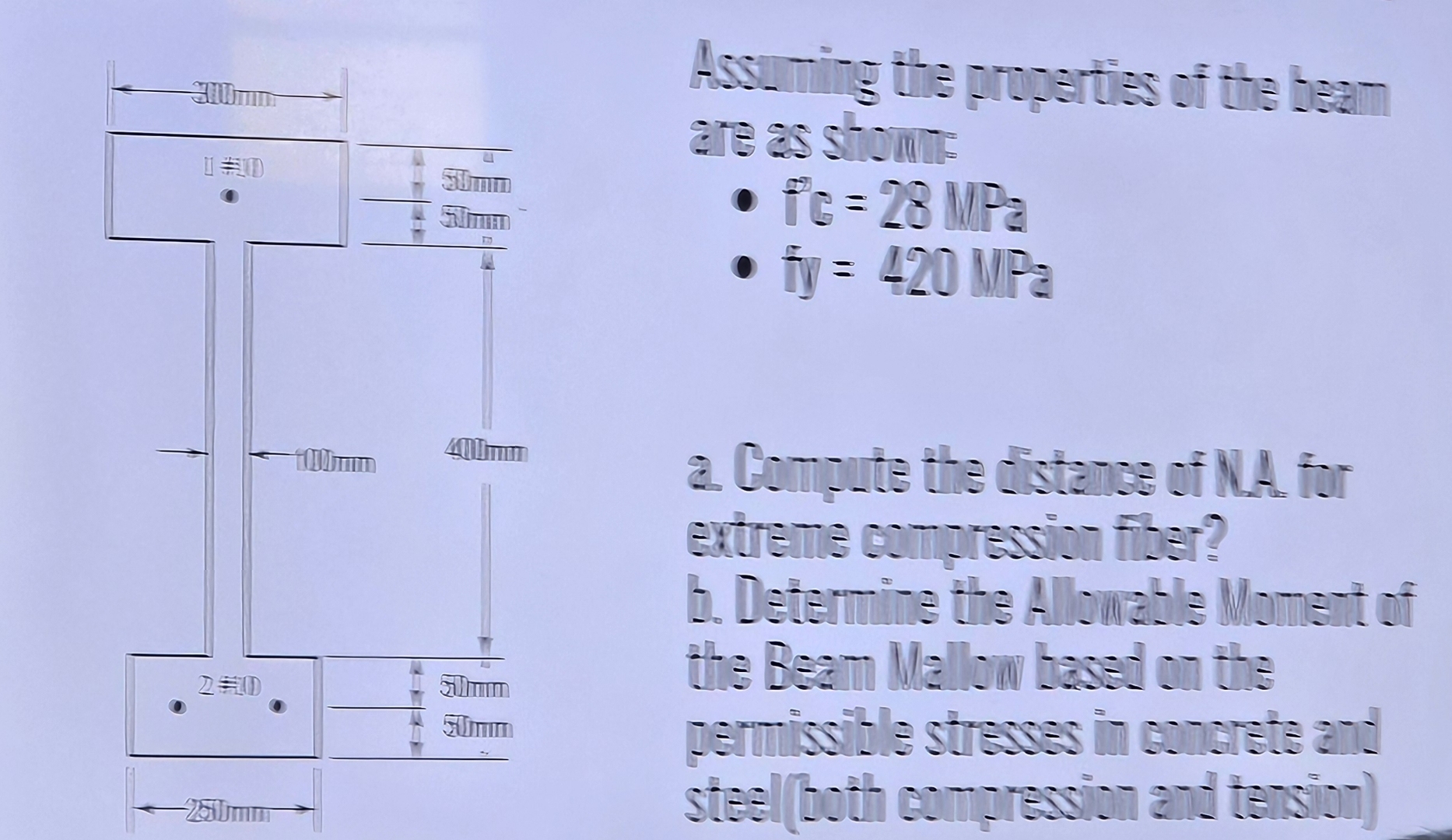 Assuning the proparties of the bean are as