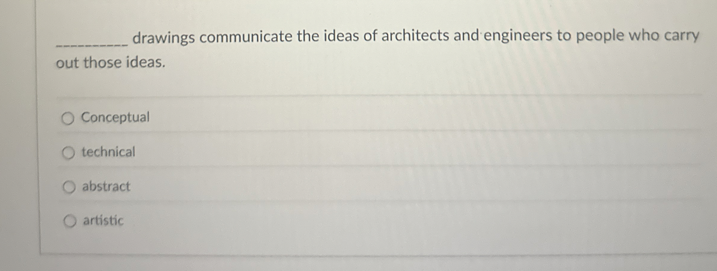 drawings communicate the ideas of architects and