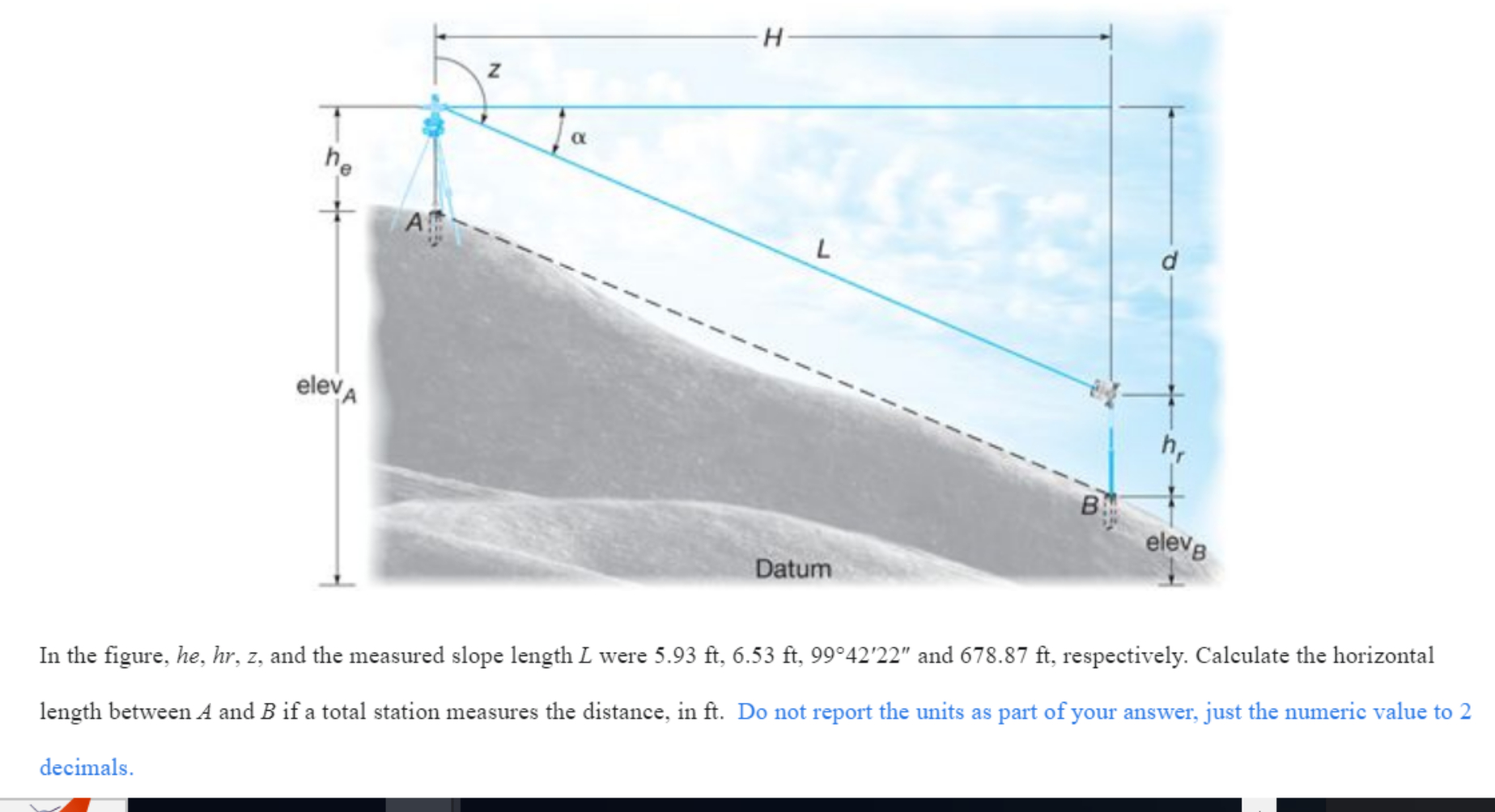 In the figure, he , hr , z , and the measured