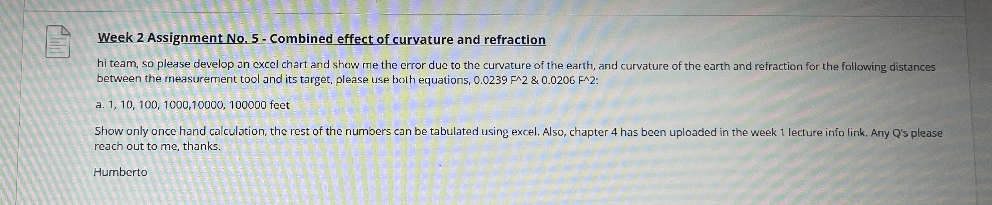 Week 2 Assignment No . 5 - Combined effect of