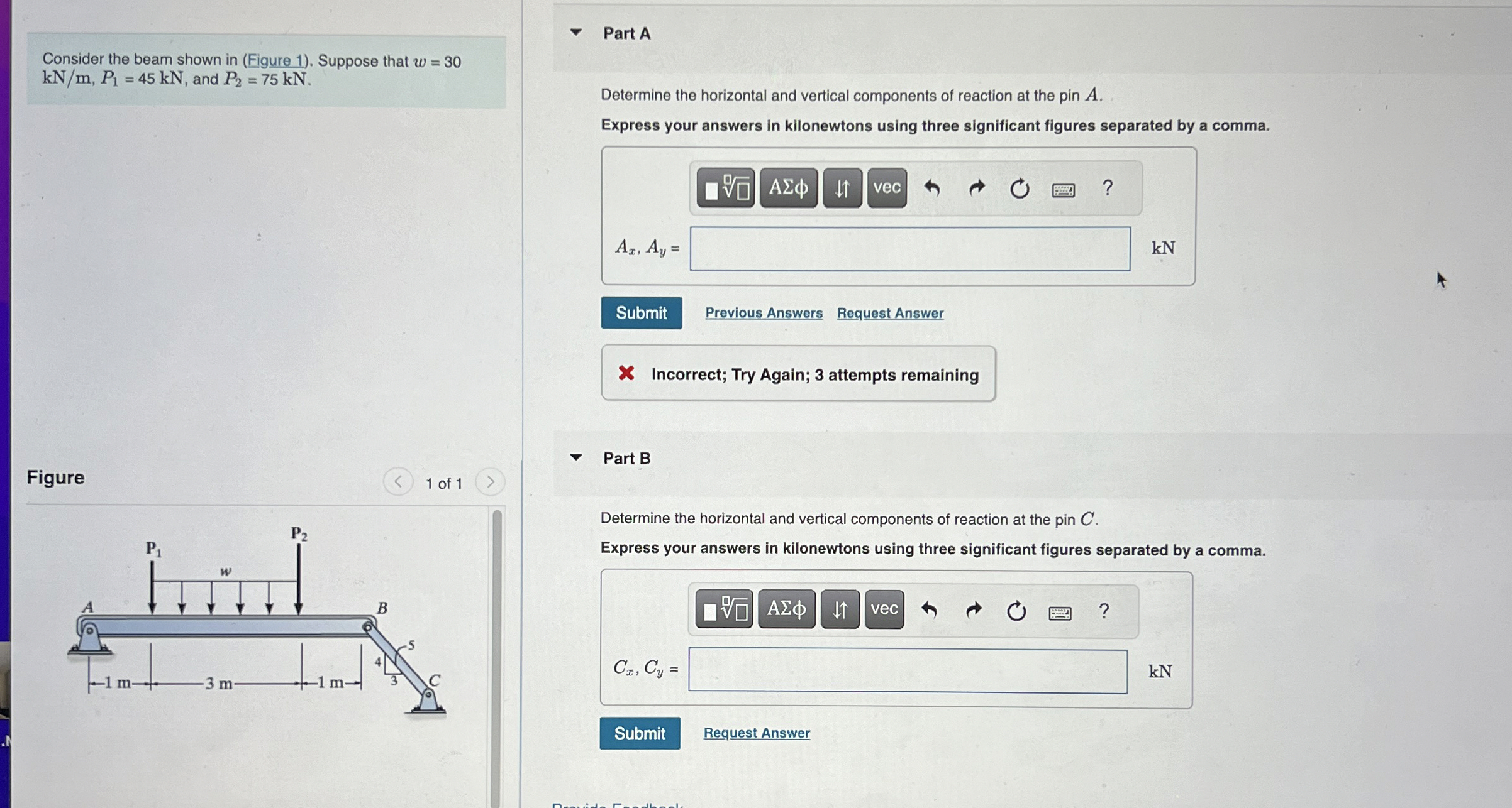 Consider the beam shown in ( Figure 1 ) . Suppose