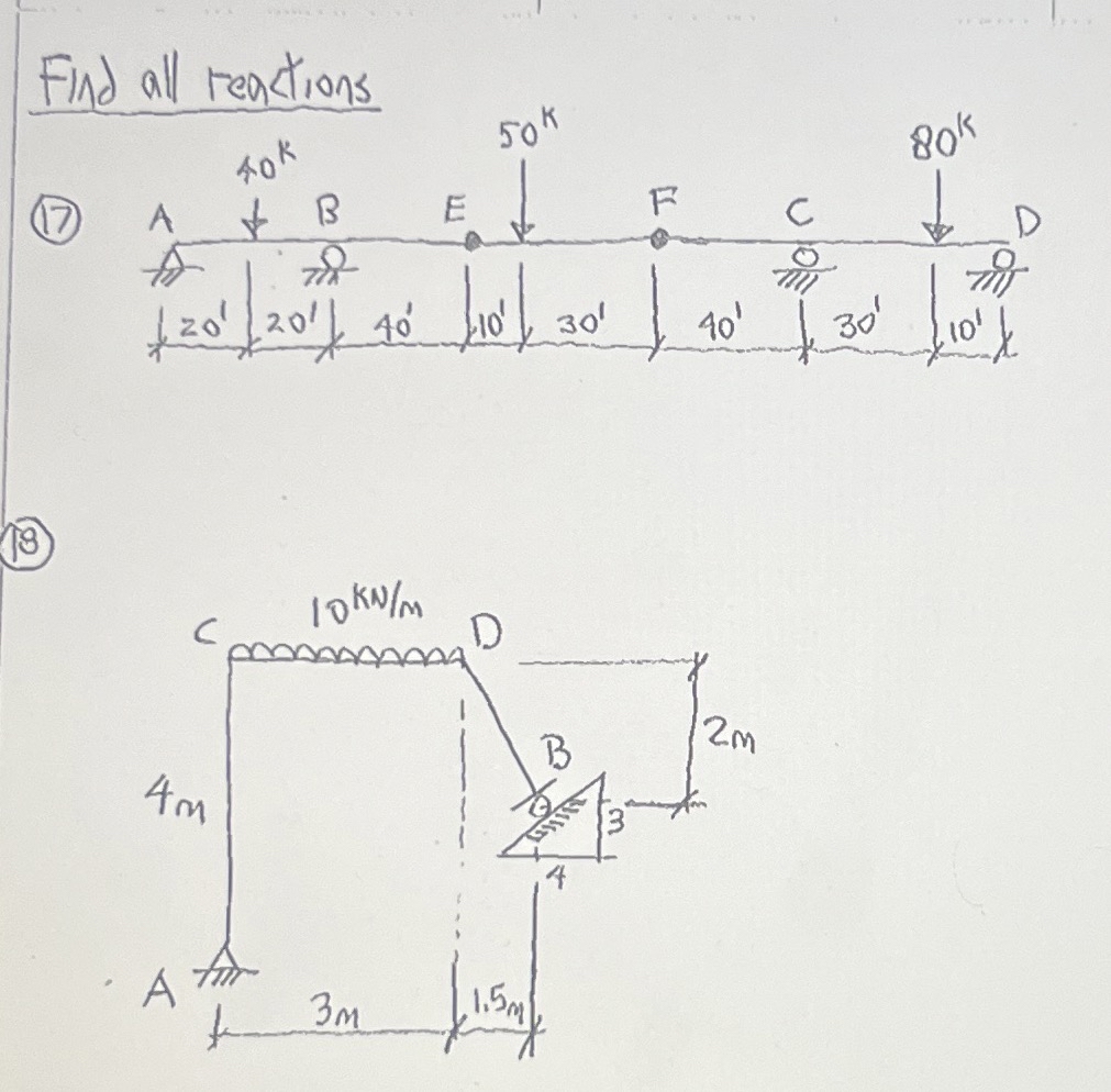 Find all Reactions ( 1 8 )