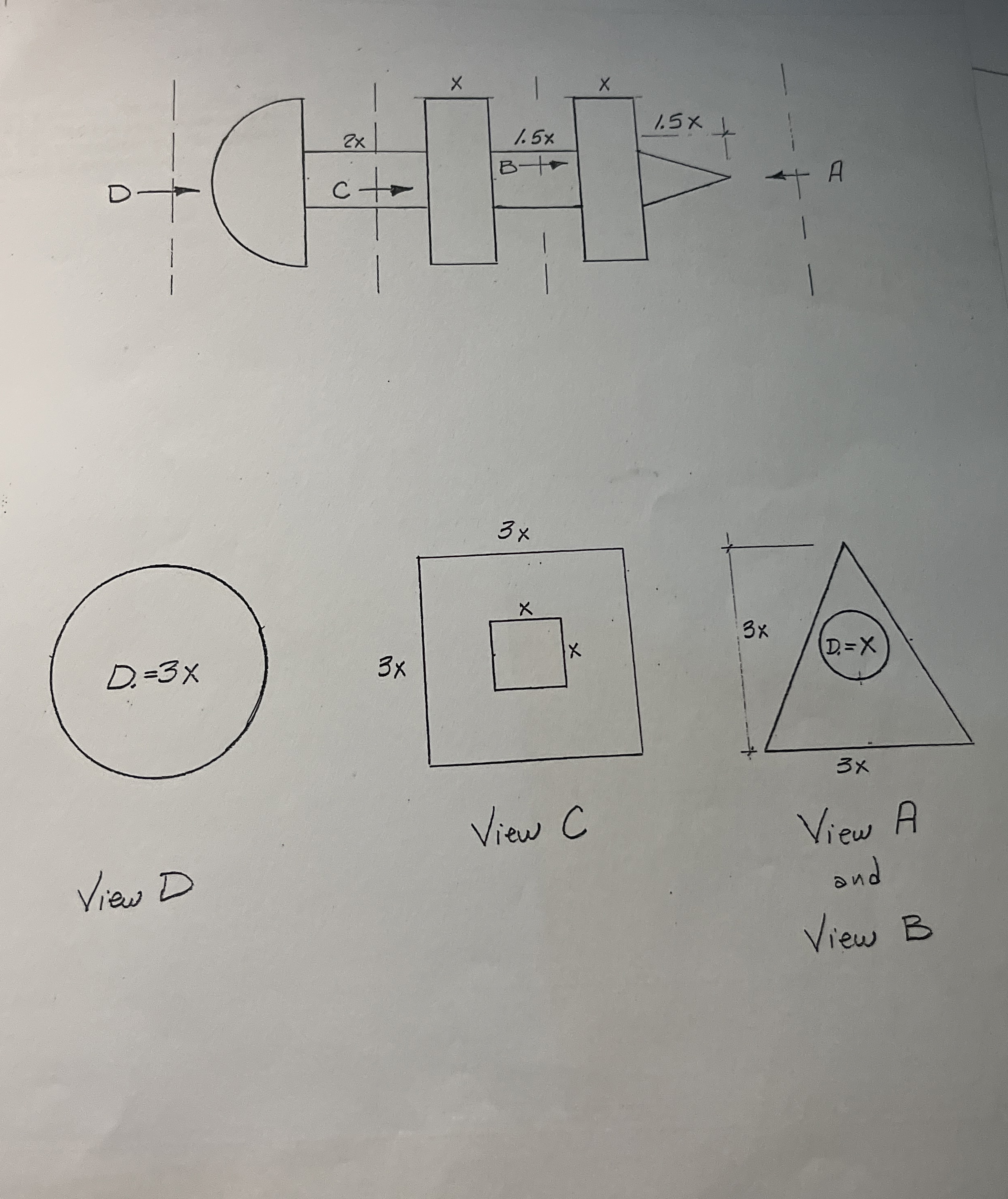 Derive an equation for its volume and exterior