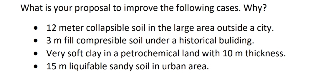 What is your proposal to improve the following