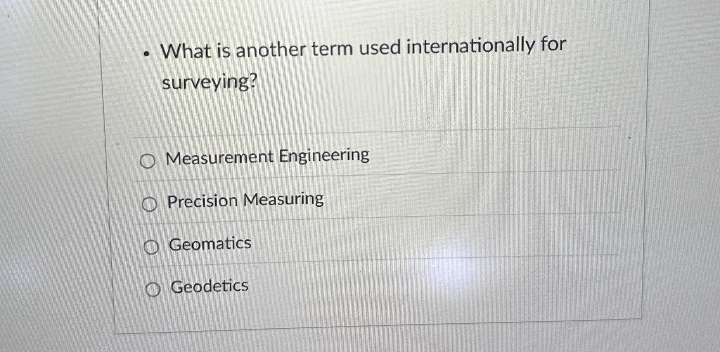 What is another term used internationally for