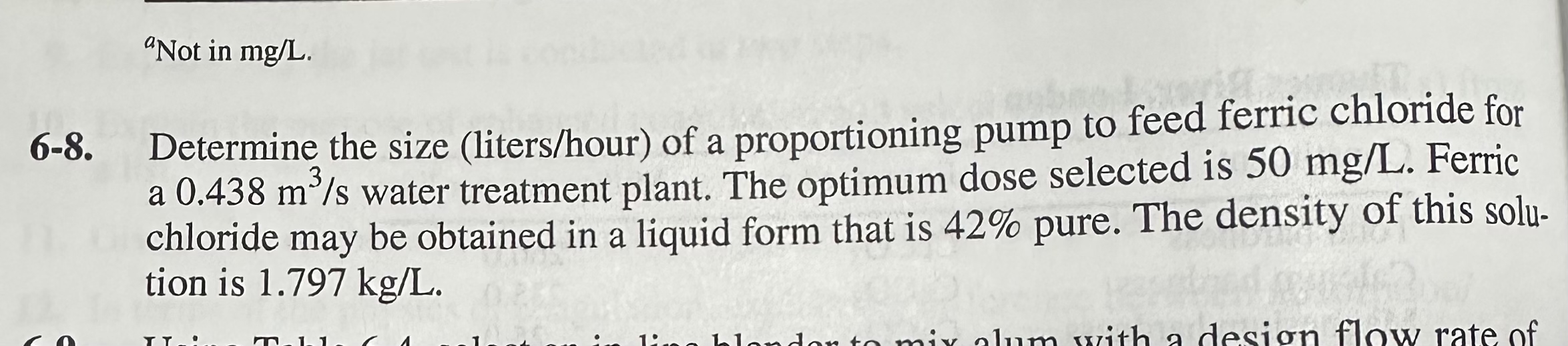? 9 Not in m g L . 6 - 8 . Determine the size (