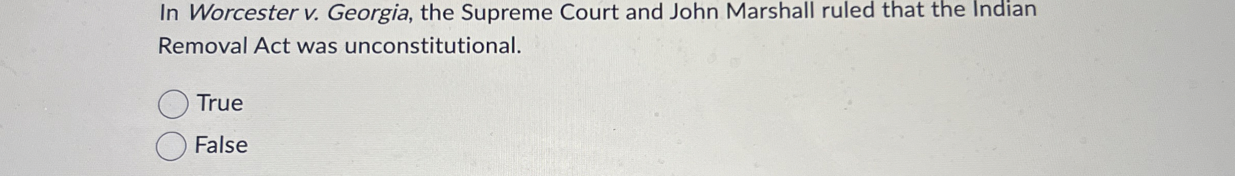 In Worcester v . Georgia, the Supreme Court and