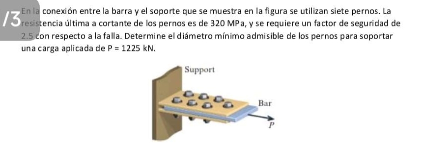 En la conexi n entre la barra y el soporte que se