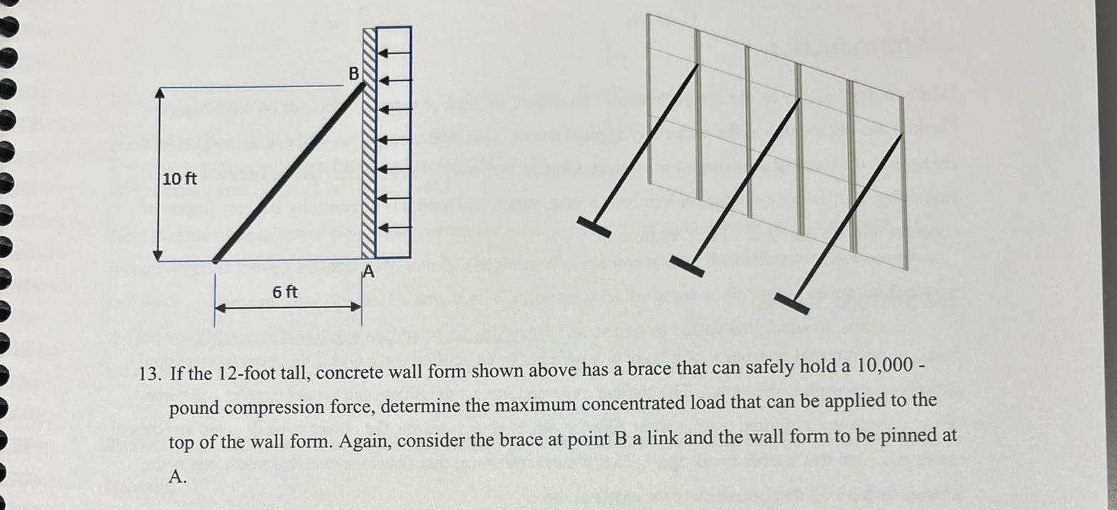 If the 1 2 - foot tall, concrete wall form shown