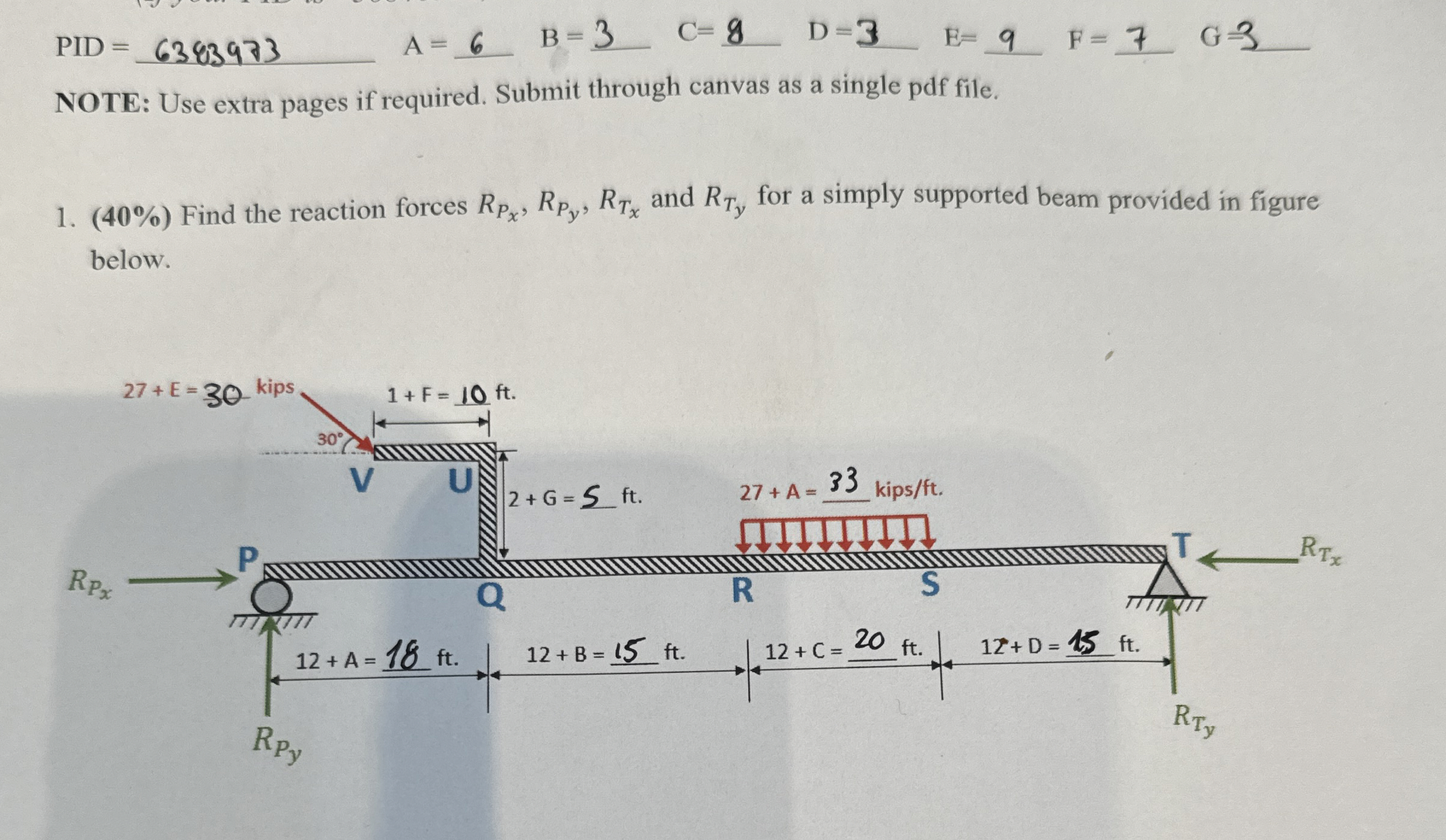 PID = 6 3 8 3 9 7 3 , A = 6 , B = 3 , C = 8 , D =