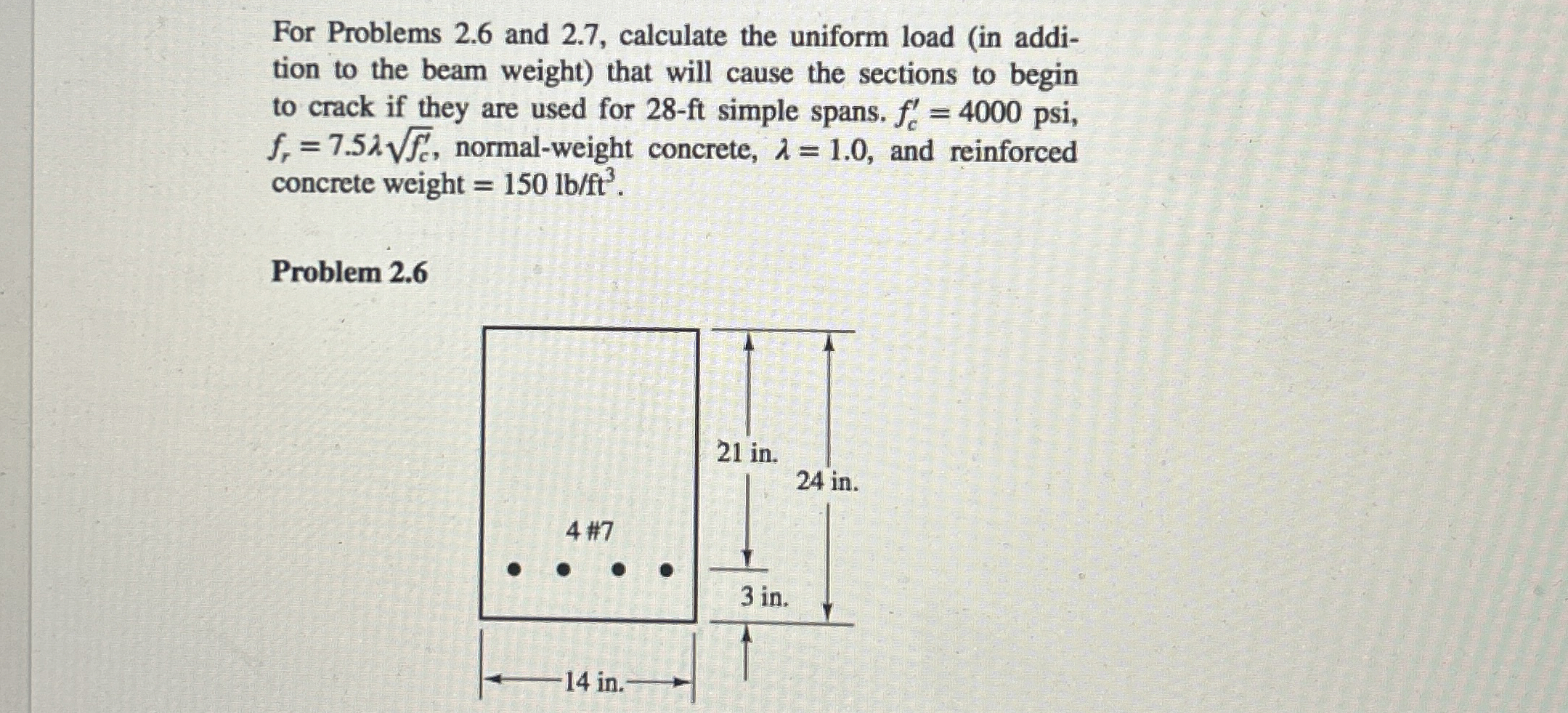 For Problems 2 . 6 and 2 . 7 , calculate the