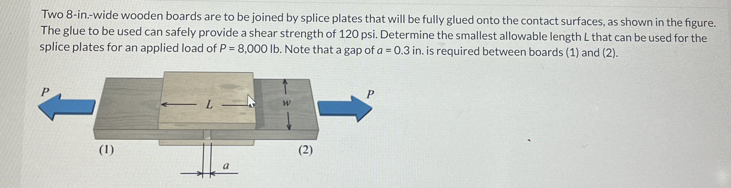 Two 8 - in . - wide wooden boards are to be