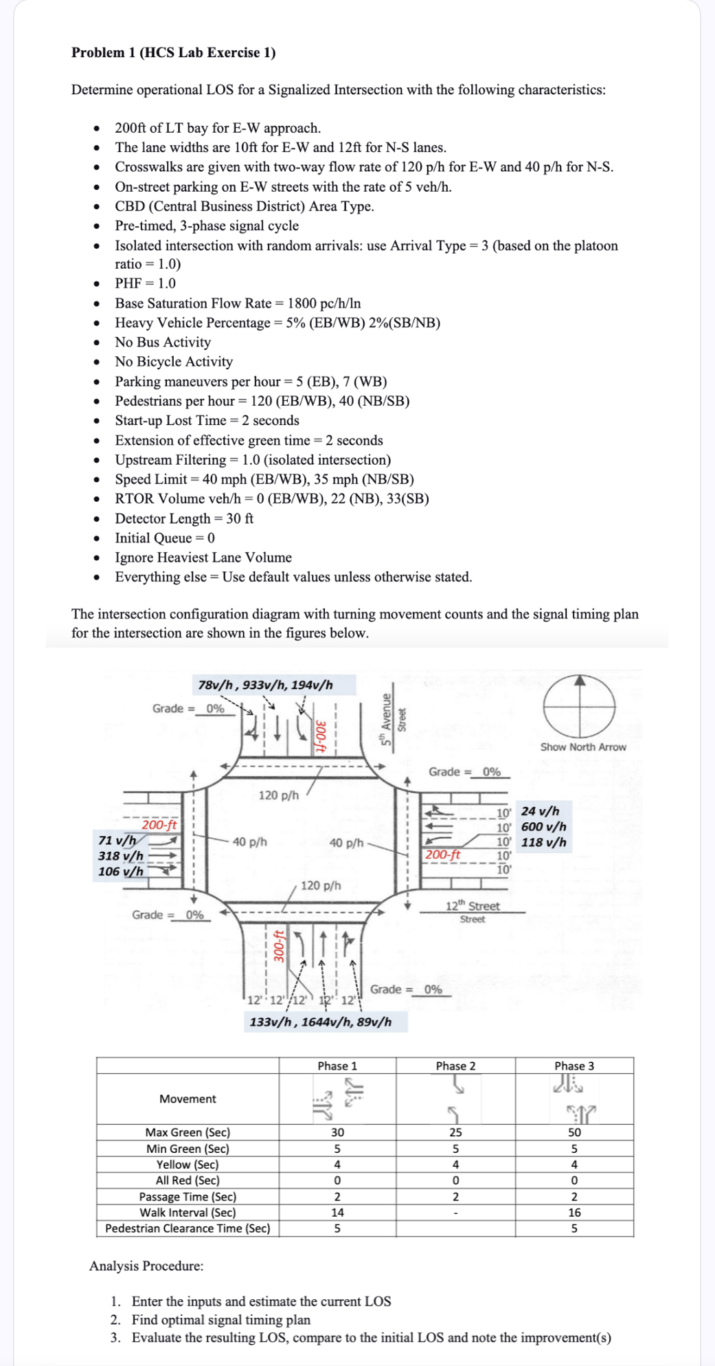 Problem 1 ( HCS Lab Exercise 1 ) Determine