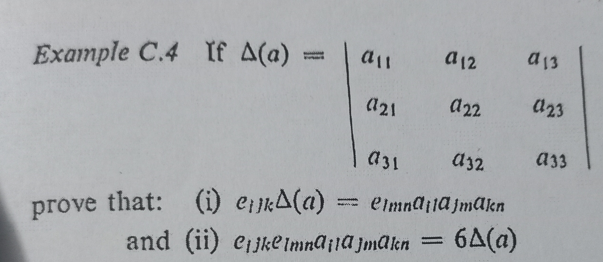 Example C . 4 If A ( a ) prove that: ( ) eyA ( a