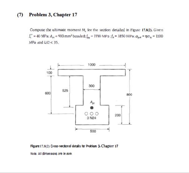 ( 7 ) Problem 3 , Chapter 1 7 Compute the