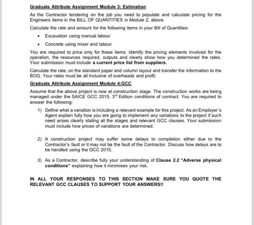 Graduate Attribute Assignment Module 3 :